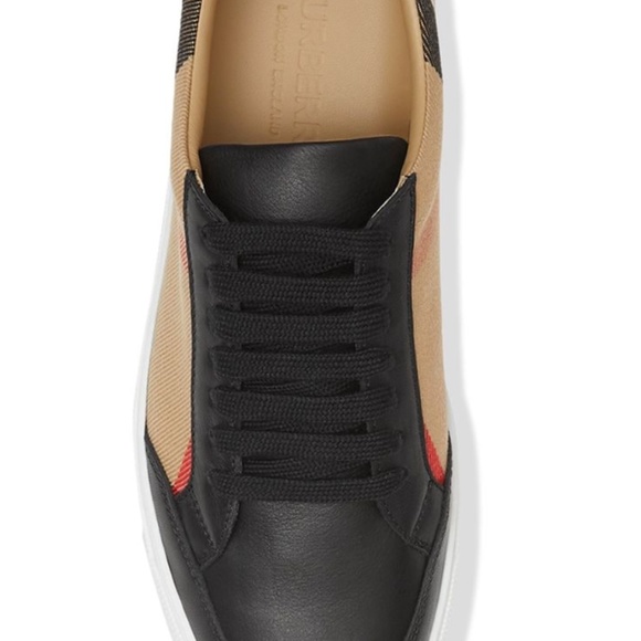 Burberry check pattern low-top sneakers - Picture 2 of 4